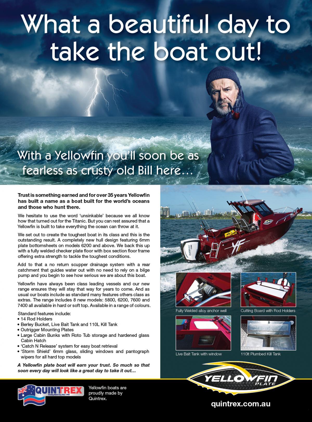 YellowFin What a beautiful day to take the boast out